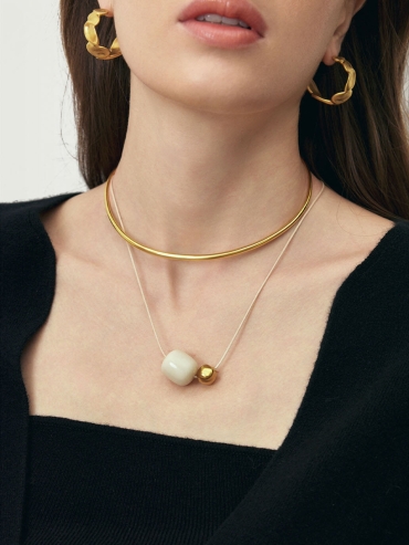 Gold Large Hallmarked Earrings