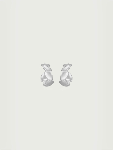 Silver Large Hallmarked Earrings