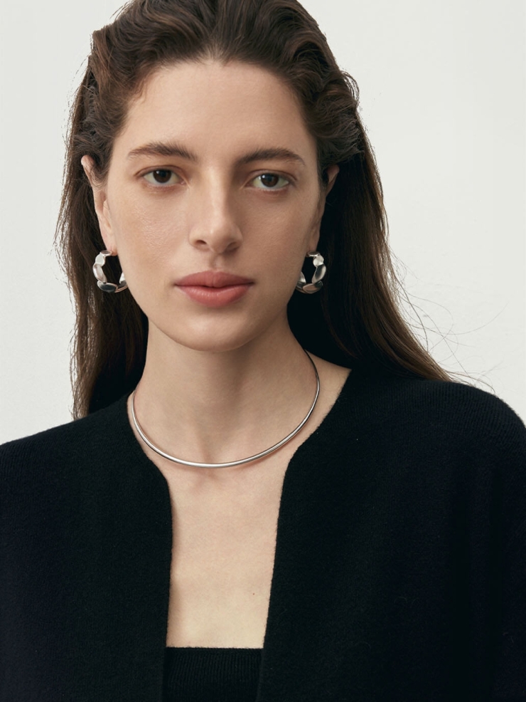 Silver Large Hallmarked Earrings