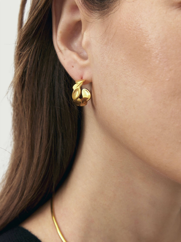 Gold Small Hallmarked Earrings