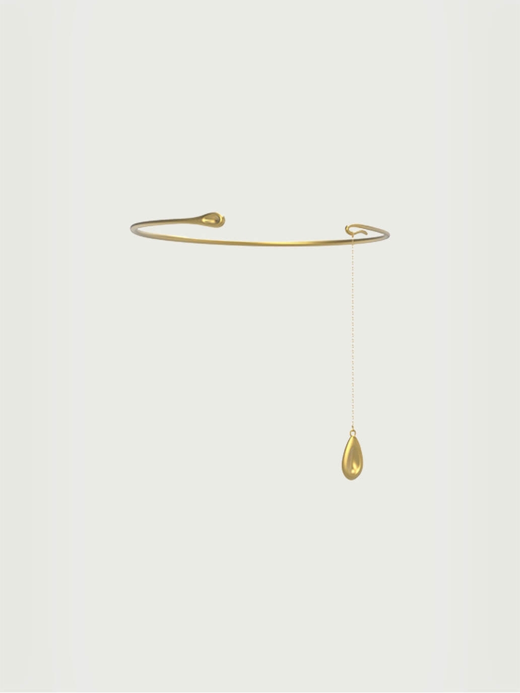 Gold Circle Pendant Necklace