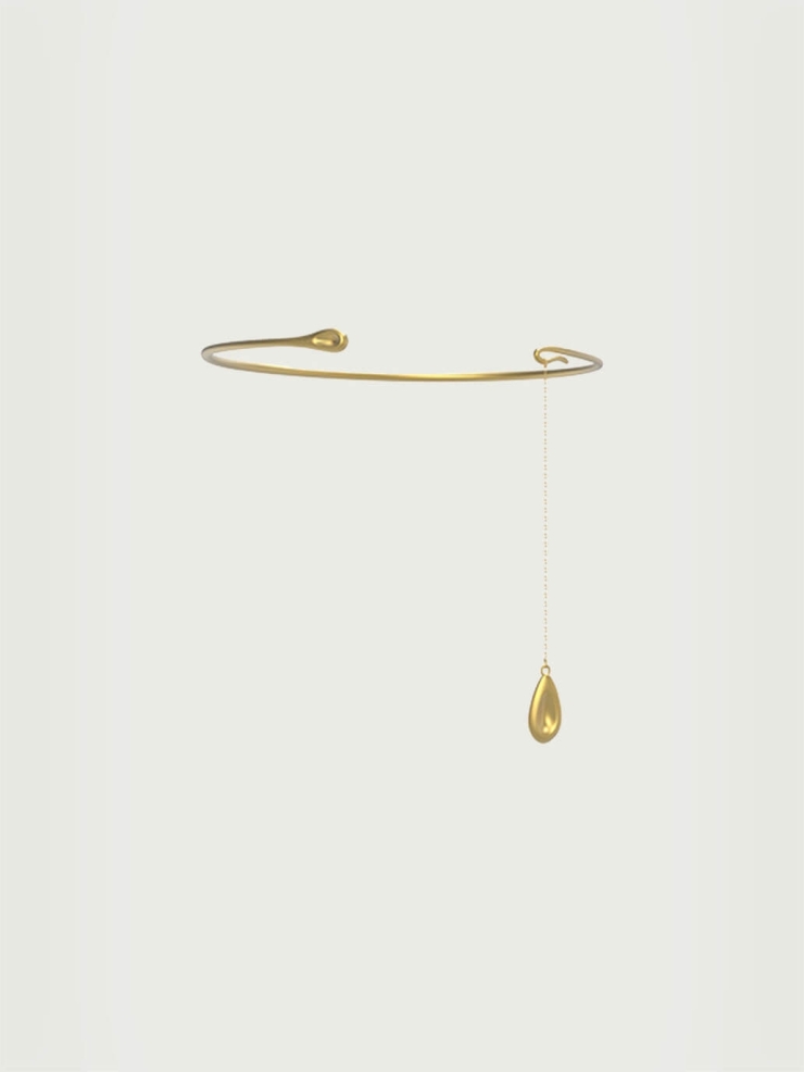 Gold Circle Pendant Necklace