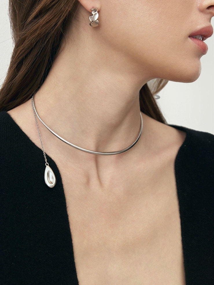 Silver Mood Pendant Necklace