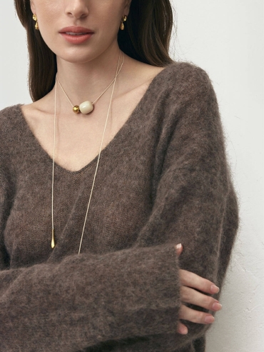 Gold Mood Pendant Necklace