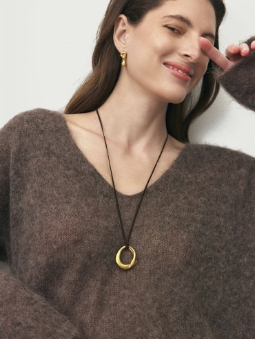 Gold Condensation Necklace