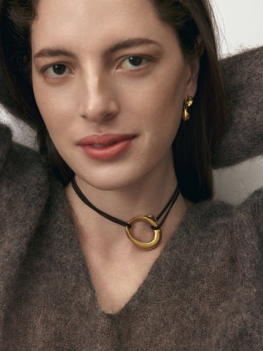 Gold Condensation Necklace