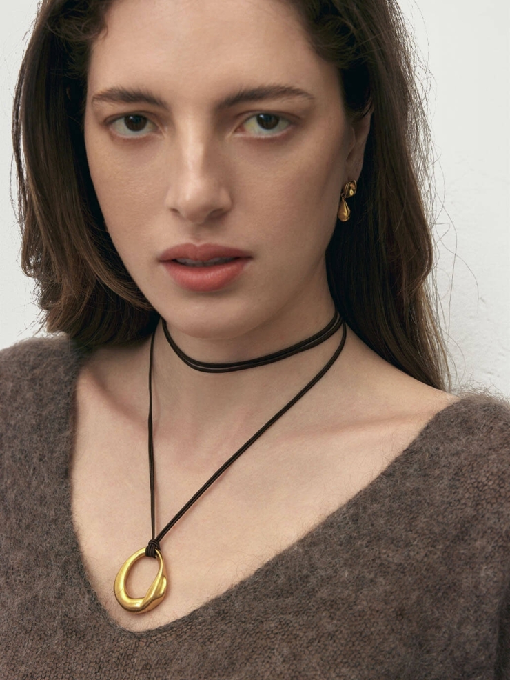 Gold Condensation Necklace