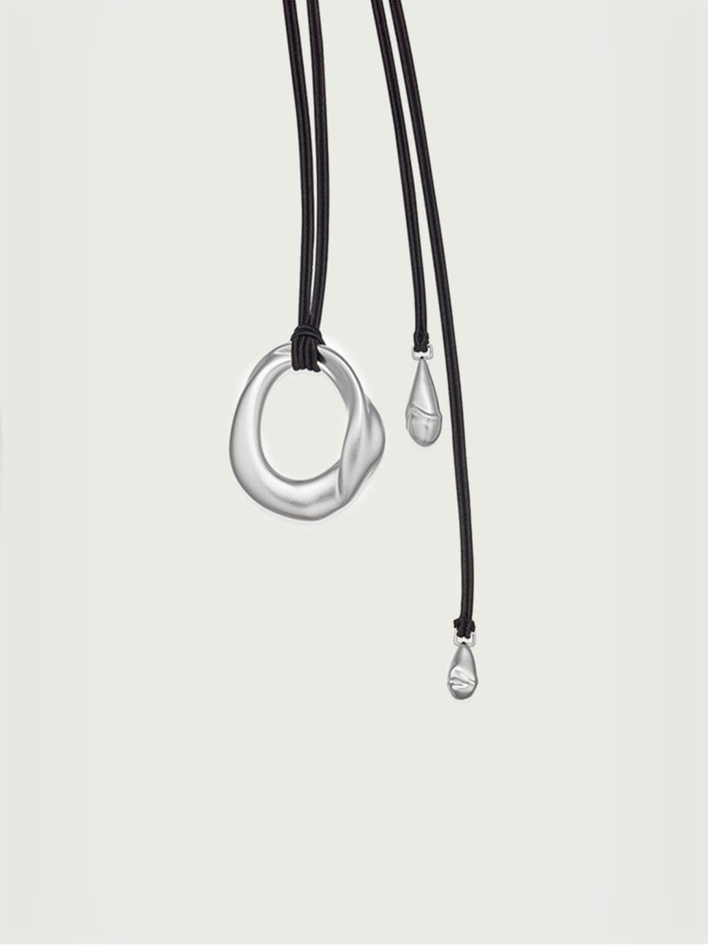 Silver Condensation Necklace