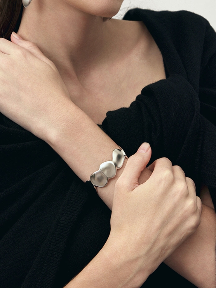 Silver Hallmark Narrow Bracelet