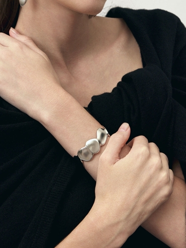 Silver Hallmark Narrow Bracelet