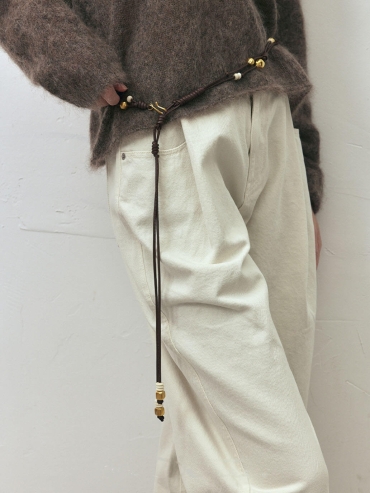 Gold Drum Jump Leather Belt