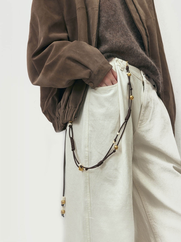 Gold Drum Jump Leather Belt