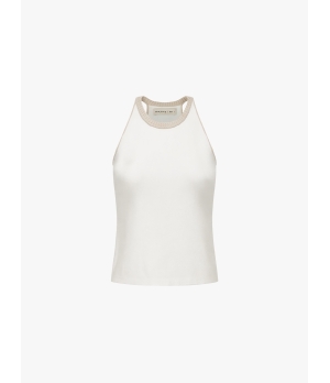 SWAYING White Basic Tank Top