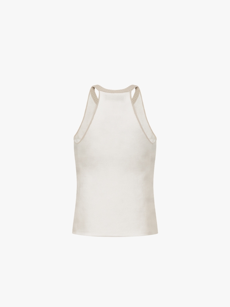 SWAYING White Basic Tank Top