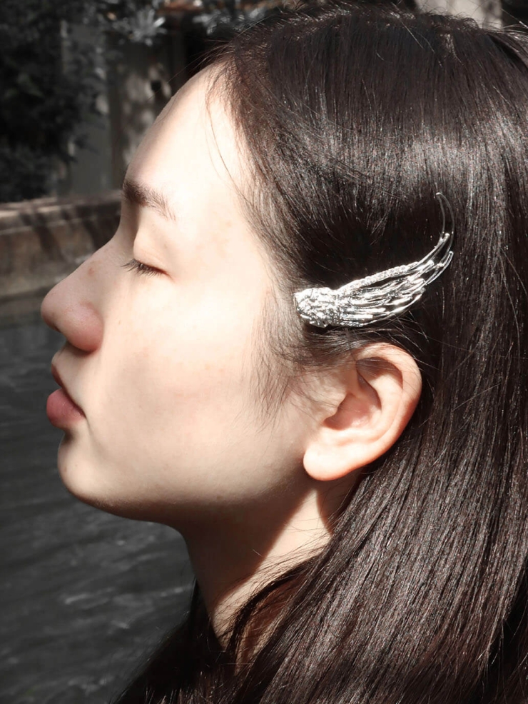 Wind Feather Side Hair Clip - Single