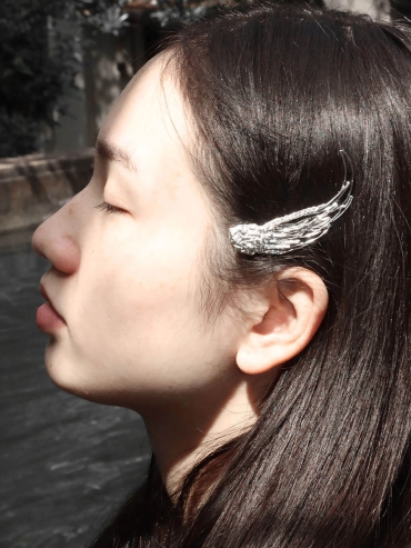 Wind Feather Side Hair Clip - Single