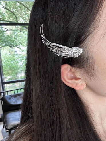 Wind Feather Side Hair Clip - Single