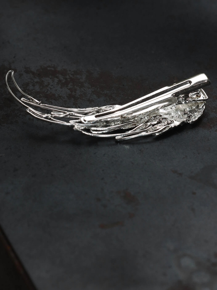 Wind Feather Side Hair Clip - Single