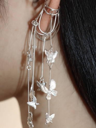 Many Butterflies Ear Cuff - Single