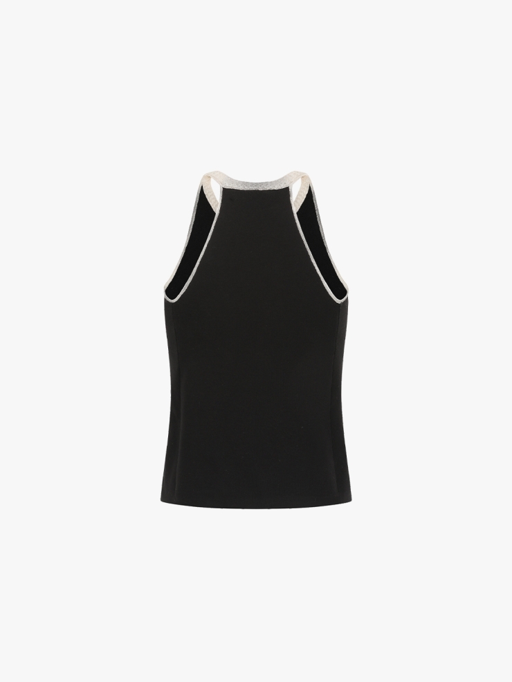 SWAYING Black Basic Tank Top