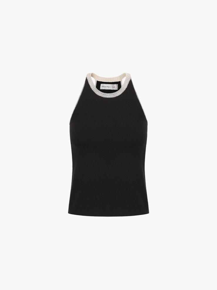 SWAYING Black Basic Tank Top