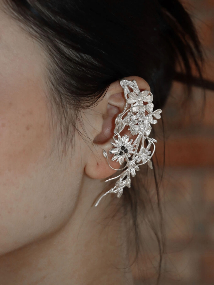 Flowers from Old Clouds Ear Cuff - Single