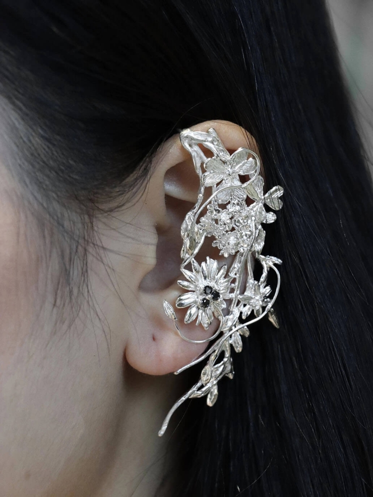 Flowers from Old Clouds Ear Cuff - Single
