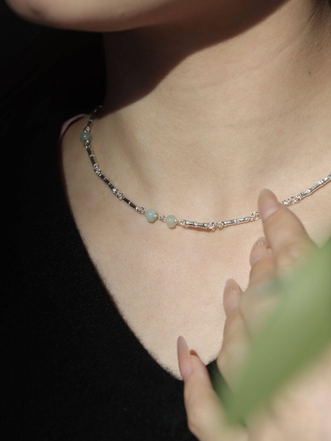 Little Bamboo Joint Jade Necklace