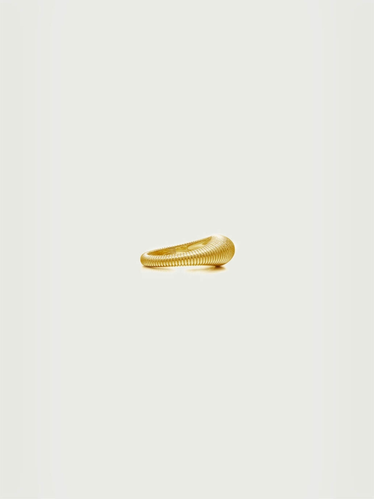 Gold Ripple Ring