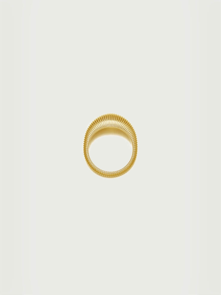 Gold Ripple Ring