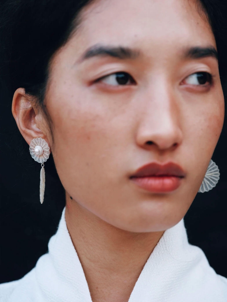 Mapuche Detachable Horsehair Earrings