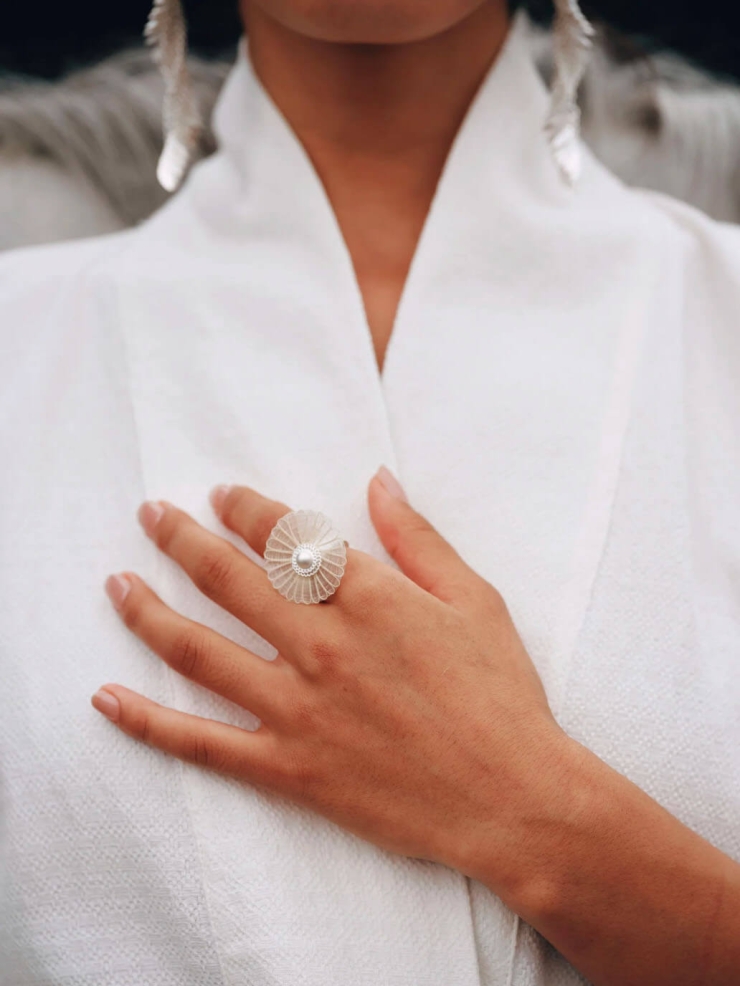 Mapuche Detachable Horsehair Ring