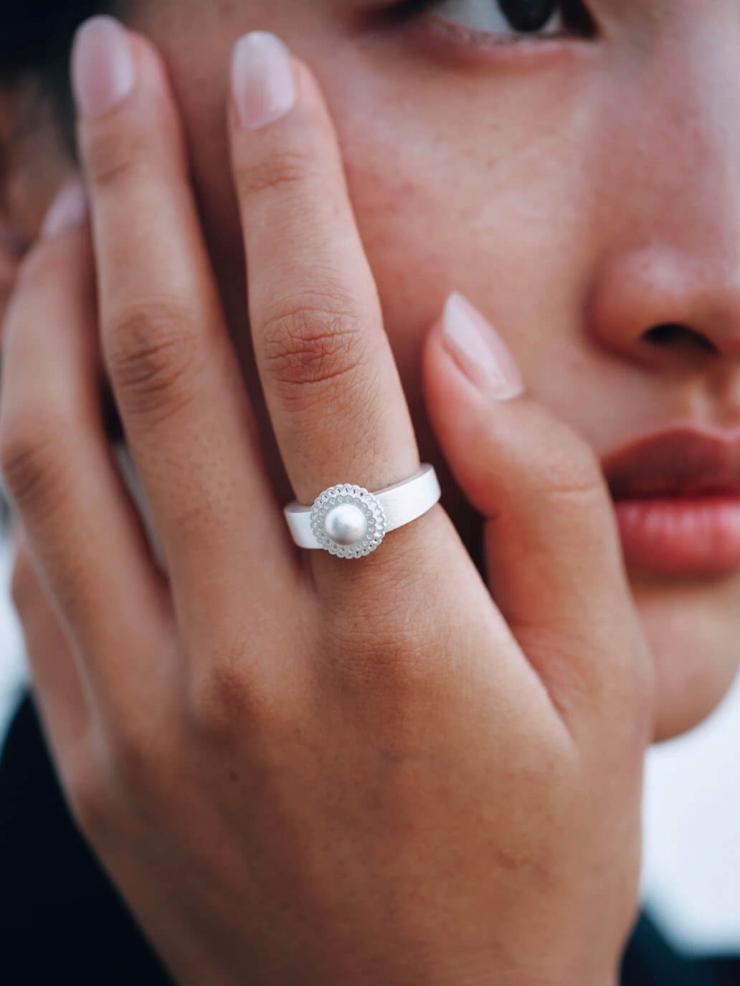 Mapuche Detachable Horsehair Ring