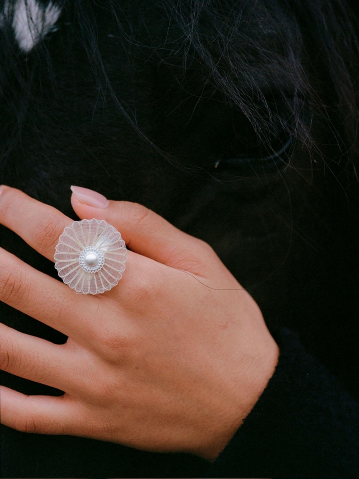 Mapuche Detachable Horsehair Ring