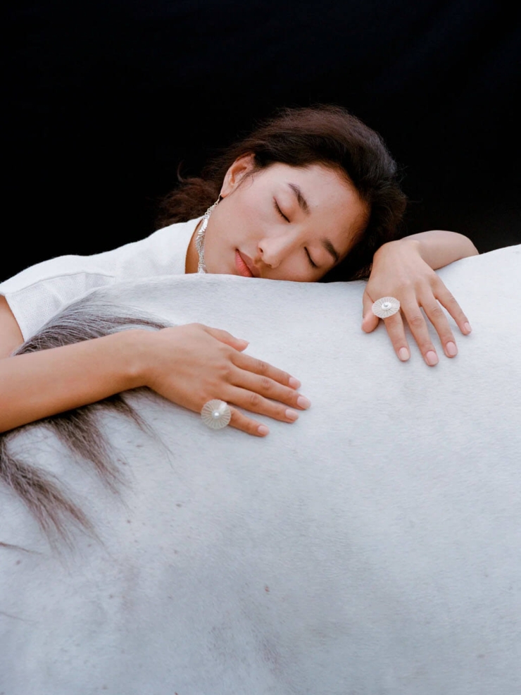 Mapuche Detachable Horsehair Ring