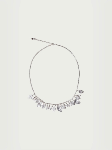 Silver Stoneleaf Necklace