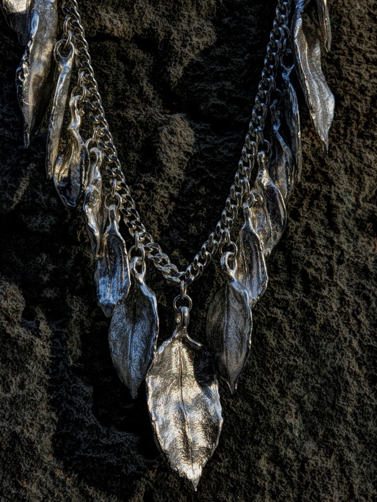 Black Stoneleaf Necklace