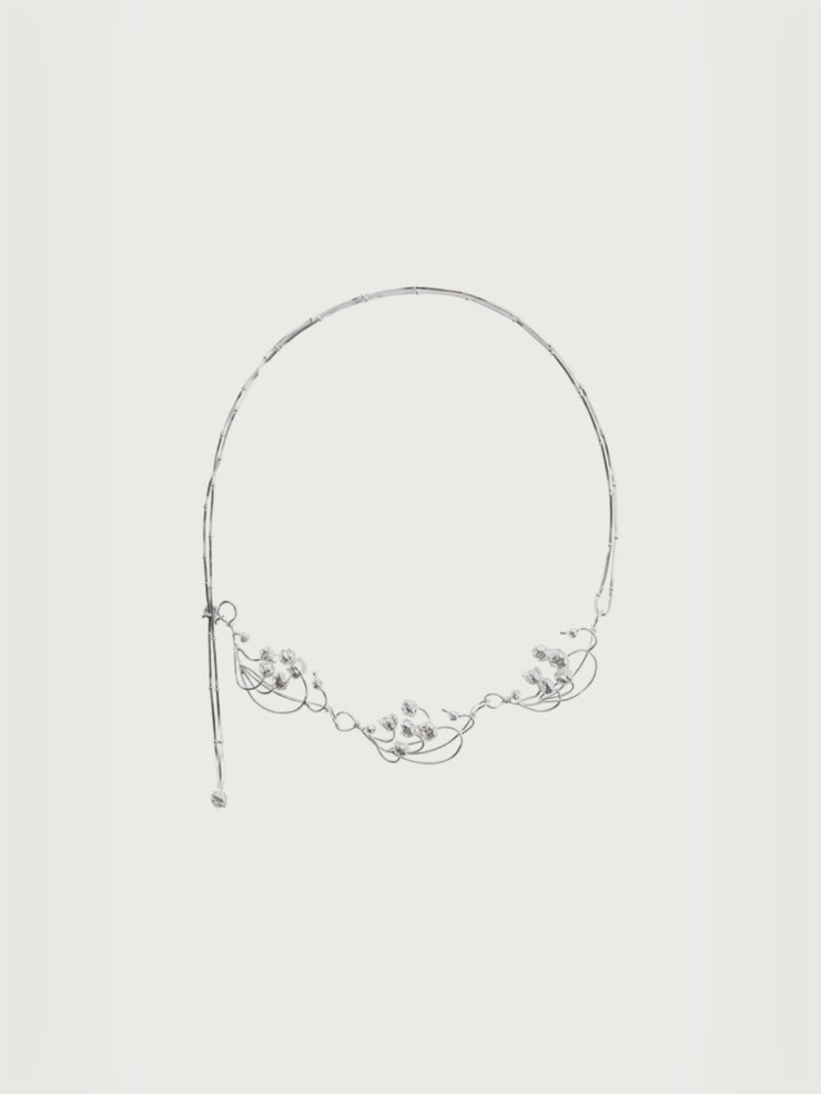 Lily of the Valley Triple Cluster Necklace