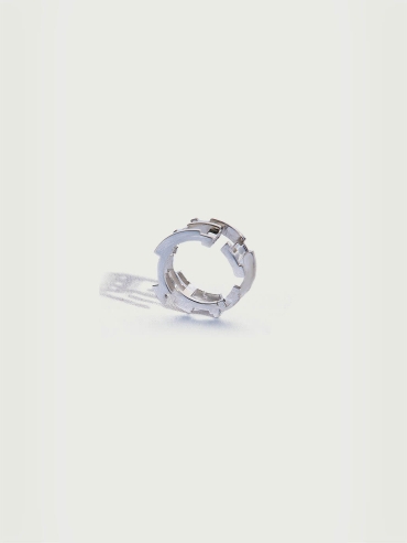 Silver space ring