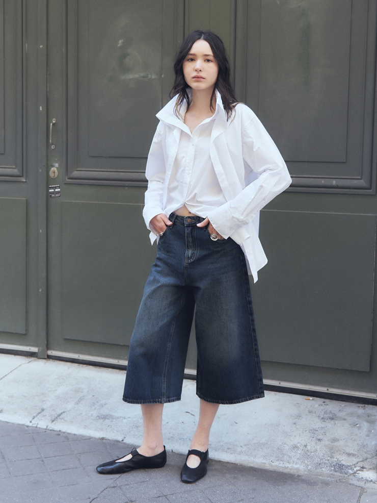 Washed Straight-cut Jorts