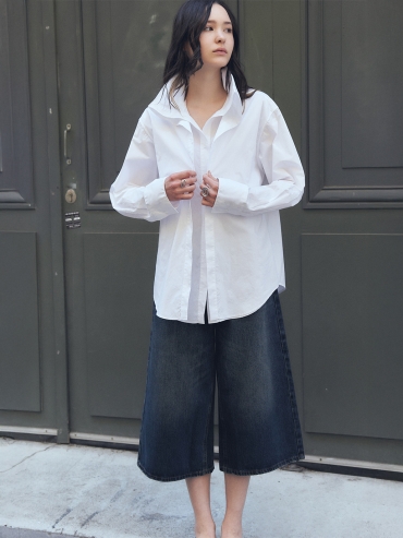 White Faux Two-Piece Shirt