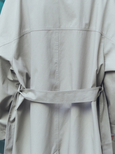 Stone Stand Collar Trench Coat