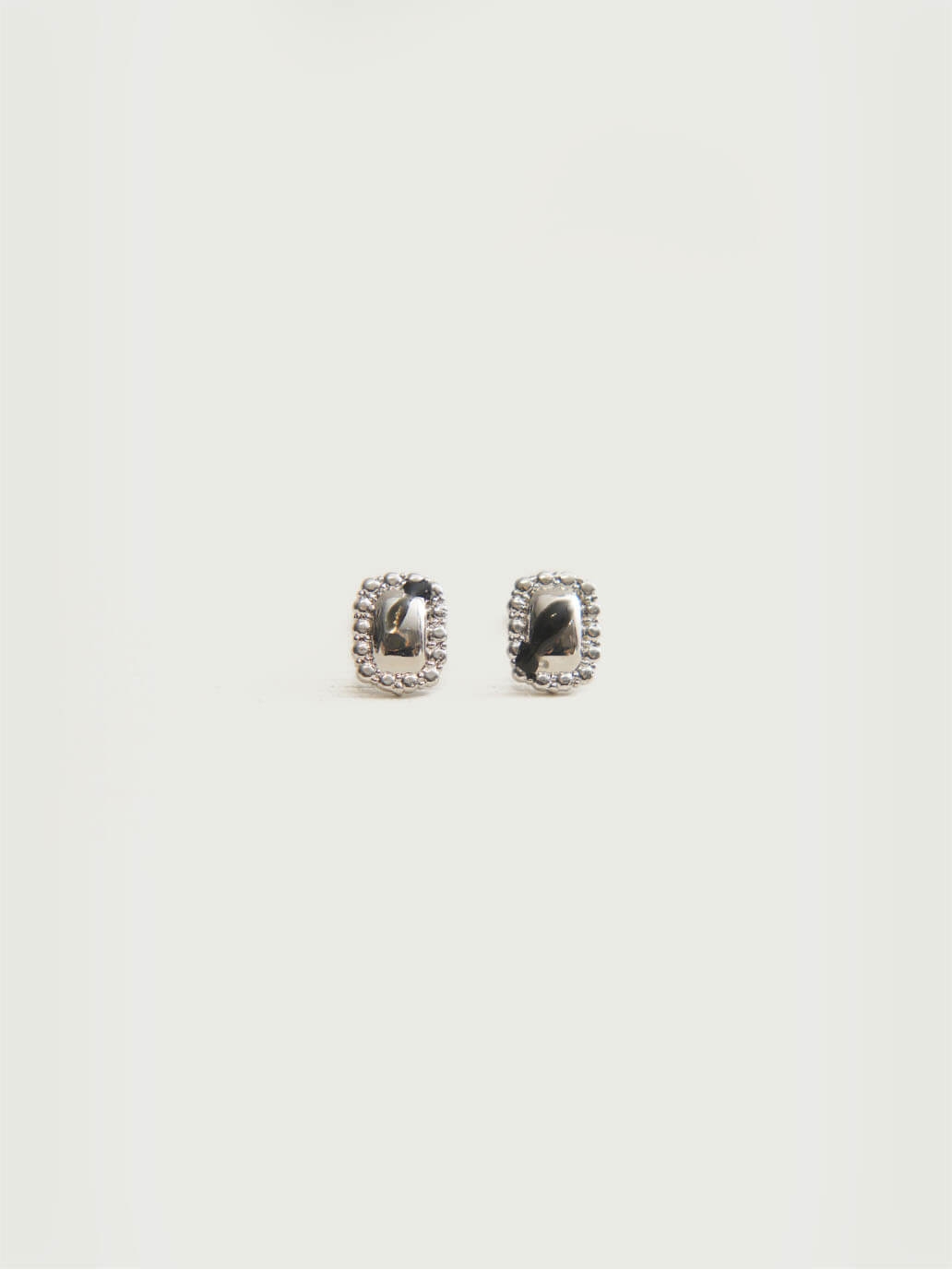 Silver Sterling Floral Gemstone Stud Earrings