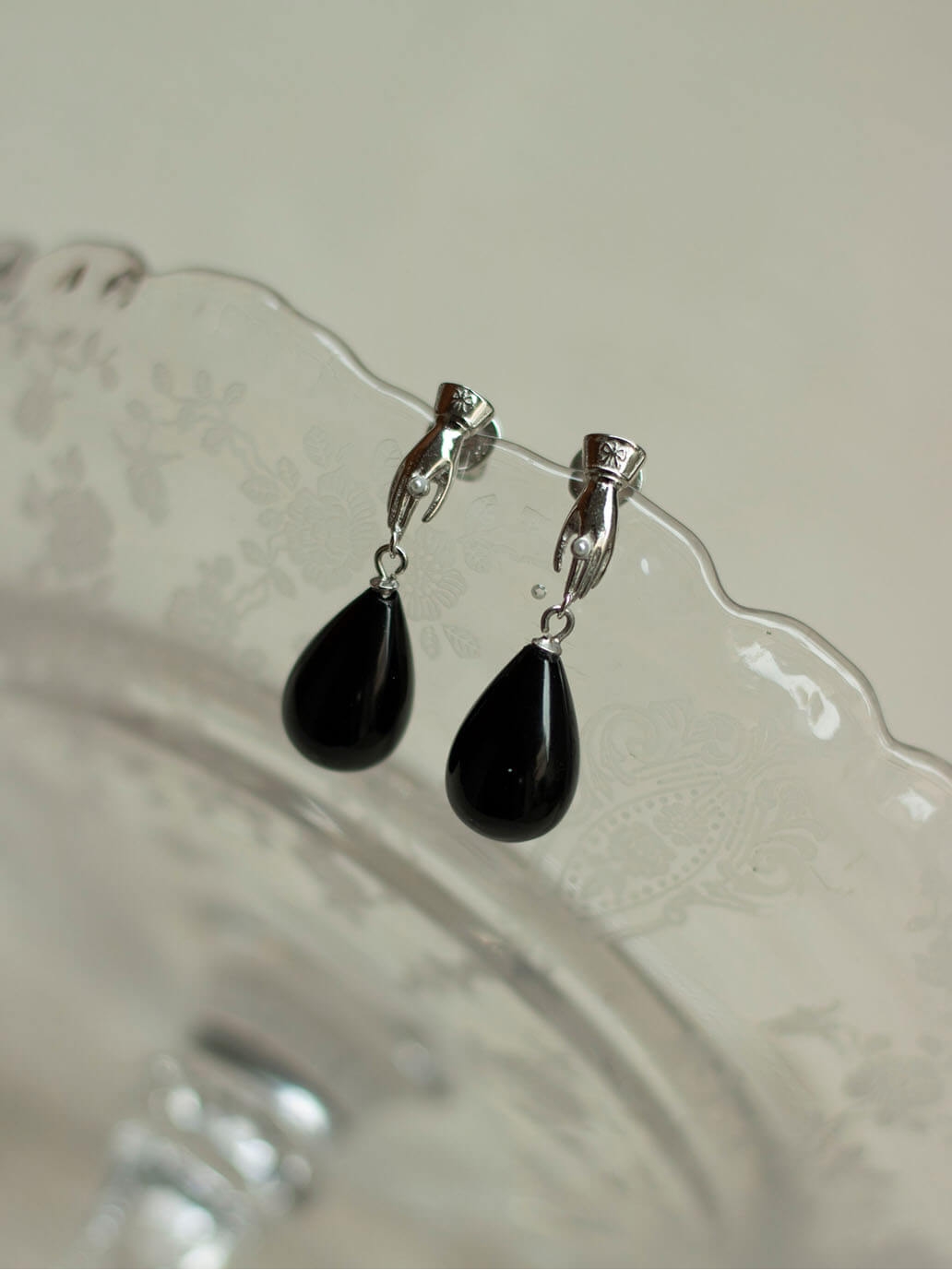 Black Lantern Earrings