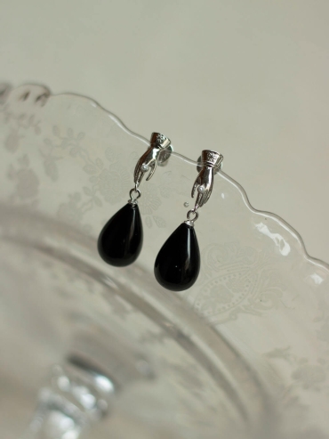 Black Lantern Earrings