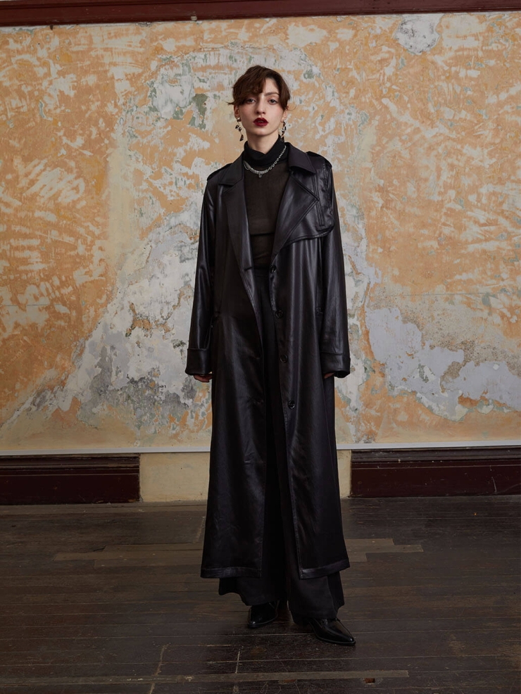 Black Adjustable Waist Wide-Leg Trousers