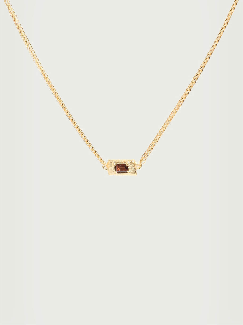 Gold Corelight Horizontal Pendant Necklace