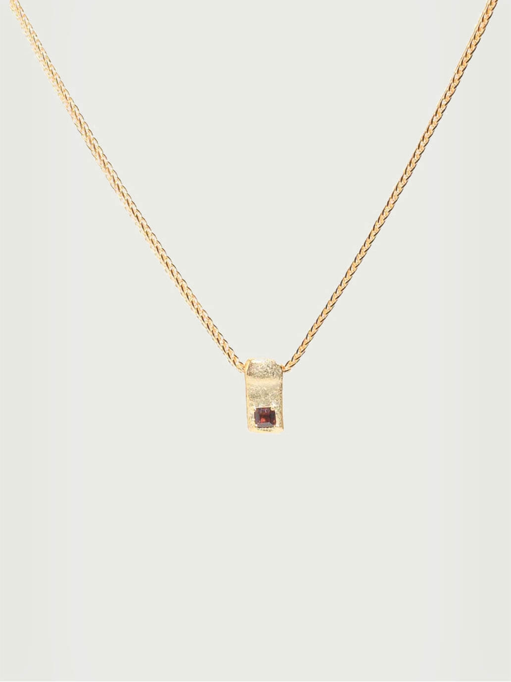 Gold Corelight Vertical Pendant Necklace