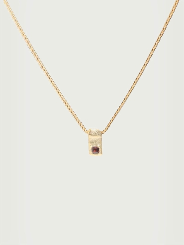 Gold Corelight Vertical Pendant Necklace