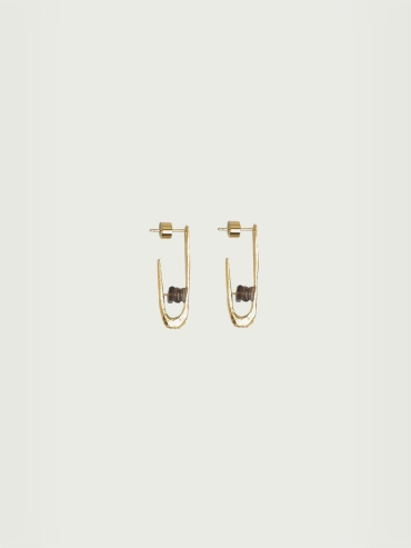 Gold Smoky Flicker Earrings